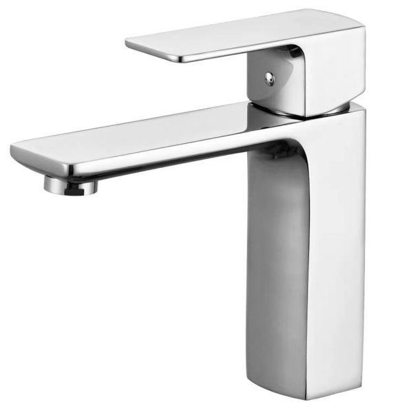 Stock Chrome Brass Single Level Wall Mounted Bath Basin Sink Taps Mixer 