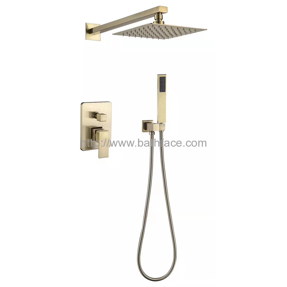 Ultra Thin Metal Rain Shower Brass Shower Mixer
