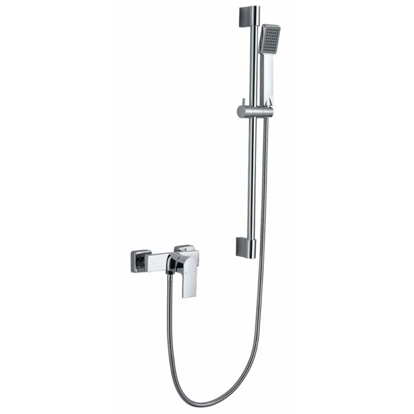 Riser Rail Kit Brass Square Shower Mixer