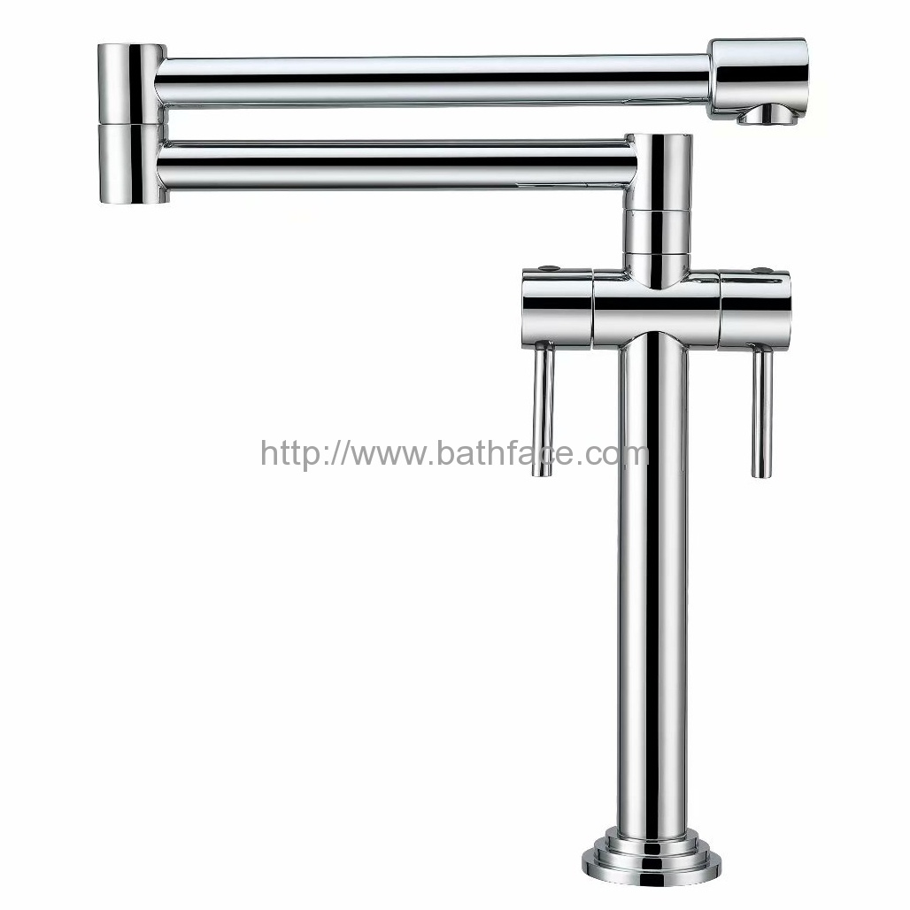 Brass Foldable Spout Kitchen Faucet
