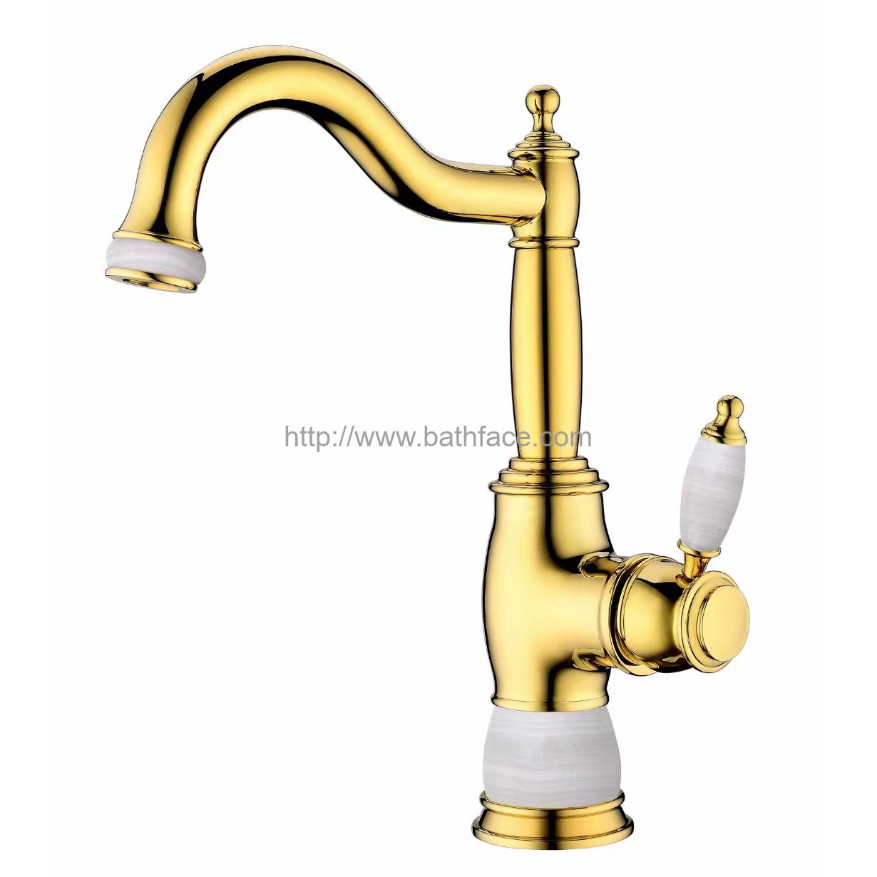 Brass Jade Kitchen Sink Faucet